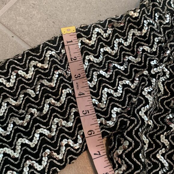 Vintage Lee Jordan 1970s Sequin Open Blazer Size 6-8 - Picture 9 of 10